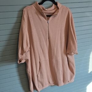 Cozy Beige Half-Zip Pullover